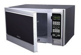 Bella BMO11ABTBKC 1000W Family-Sized Digital Microwave Oven, 1.1 cu. ft., Stainless Steel and Black N10