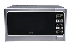 Bella BMO11ABTBKC 1000W Family-Sized Digital Microwave Oven, 1.1 cu. ft., Stainless Steel and Black N11