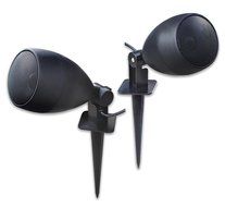 Outdoor Speaker Depot Audio LS3-PE 3-Inch In-Ground Landscape Speakers, Pair, Adjustable Aluminum 60-Watt (Black)