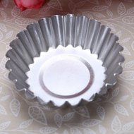 5 Sizes Egg Tart Set Aluminum Cupcake Cake Cookie Lined Mould Tin Baking Tool (10Pcs 7cm.) N2