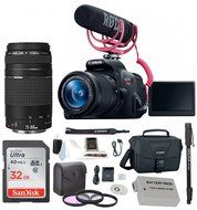 Canon T5i Video Creator Kit w/ 18-55 &amp; 75-300mm lenses + Promotional Holiday Kit N5