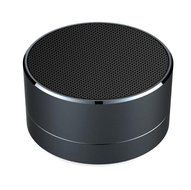 Generic Aluminum Wireless Bluetooth Speaker Calls Handsfree TF Card Music Bass Subwoofer Stereo Speaker Black N2