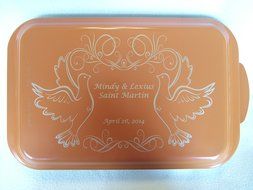 Custom and Personalized Covered Cake Pan 24 Designs Your Wording (Green) N3
