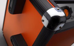 ION Audio iPA30 Audio Job Rocker | Portable Heavy-Duty Bluetooth Speaker with AM/FM Radio (Orange)