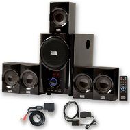Acoustic Audio AA5160 Home 5.1 FM Speaker System with Bluetooth and Optical In AA5160BD