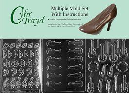 Cybrtrayd BUN-J006J062J107 3-Piece Music Minis Chocolate Molds