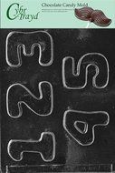 Cybrtrayd L012 Letters and Numbers Chocolate Candy Mold, No.1 to 5