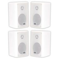 Acoustic Audio AA351W Indoor Outdoor 2 Way Speakers 1000 Watt White 2 Pair Pack AA351W-2Pr