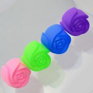 10PCS Rose Flower Mini Cupcake Silicone Baking Molds Ice Chocolate Jello #JHJYS