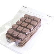 Set of 6 Flexible Silicone Chocolate Jelly Ice-cube Baking Cooling -90 Moulds- Trays by Kurtzy TM N3