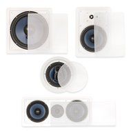 Blue Octave In Wall and In Ceiling 7.2 Home Theater 6.5" Speaker Set New 2800 Watts RHT637 N4