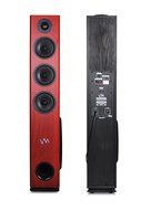 VM Audio EXAT32 Cherry/Black Floorstanding Powered Bluetooth Tower Speakers Pair N6