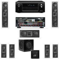 Klipsch KL-6504-THX(2 Speaker) In-Wall 7.1-SW-310 Denon AVR-X4000 IN-Command 7.2- White