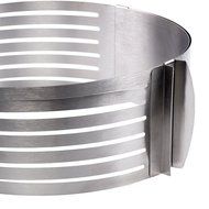 Yoofor Adjustable Layer Slicer Stainless Steel Cake Ring 9.5 - 12 inch N2