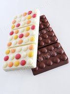 Monique Polycarbonate Chocolate Bar Mold Dotted Circle