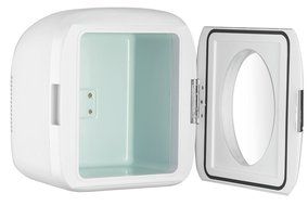 Gourmia GMF1200 Portable 12 Can Mini Fridge Cooler and Warmer for Home ,Office, Car or Boat AC &amp; DC N6