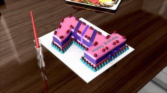 Small Number One 1 Wedding Birthday Anniversary Cake Baking Pan / Tin 10&quot; X 8&quot; N2