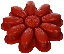 Pavoni FRT151 Platinum Silicone M&#039;Ama Non M&#039;Ama-Flower Cake Mould, Red