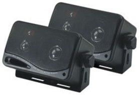 3-Way Mini Box Speakers - 200 Watts Pair-2Pack