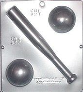 Baseball and Bat Chocolate Candy Mold 321