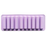 Funshowcase Rectangular Oblong Chocolate Cracker Bar Stick Block Ice Cube Jelly Tray Cylinder Silicone Candy Mold