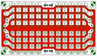 Electronics-Salon 1PCS Capacitor Filter Bare PCB, Support 100pcs D12.5mm Electrolytic Capacitors. N8