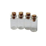 happu-store Mysterious 10 pcs Mini Small Cork Stopper Glass Bottles Vials Jars Container Size24x12mm