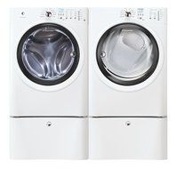 Electrolux IQ Touch White Front Load Washer and ELECTRIC Dryer Laundry Set with Pedestals EIFLW50LIW_EIED50LIW_EPWD15IW