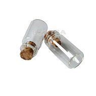 happu-store Mysterious 10 pcs Mini Small Cork Stopper Glass Bottles Vials Jars Container Size24x12mm N3