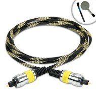 DATASTREAM Digital Audio Optical TOSLink Cable (6') w/ High Fidelity Audio Transfer &amp; Nylon Braided Cable - Works...