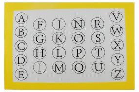 Homankit Silicone Baking Mat - Non Stick Silicon Liner for Bake Pans &amp; Rolling - Unique Design of 26 Letters -... N2