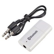 3.5mm Stereo USB Bluetooth Audio Music Receiver Adapter for iPhone iPad White N3