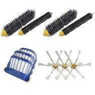 SHP-ZONE 3 Aero Vac Filters &amp; 3 6-Armed Side Brushes &amp; 2 Bristle Brushes &amp; 2 Flexible Beater Brushes Pack Replenishment...