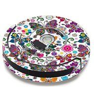 Skin Decal Vinyl Wrap For IRobot Roomba 650 655 Vacuum / Butterflies Colorful Floral