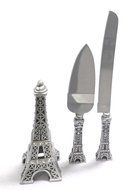 Paris Eiffel Tower Cake Set Includes Cake Topper Cake Knife and Server
