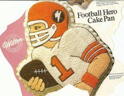Wilton Football Player Hero Team Sports / Skateboard Cake Pan (2105-4610, 1987) Retired