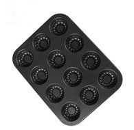 Fluted 12-Cavity Pan Non-Stick Bakeware,Mini N3