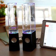 LED Light Dancing Water Show Music Fountain Bass Shock Speakers Amplifier Audio Player For Phones Computer Laptop... N14