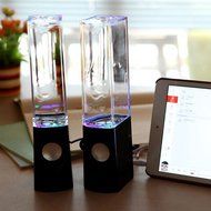 LED Light Dancing Water Show Music Fountain Bass Shock Speakers Amplifier Audio Player For Phones Computer Laptop... N17