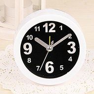Surborder Shop Modern White Round Classic Silent Desk Travel Alarm Clock