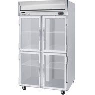 Beverage-Air HFPS2-1HG Horizon Series Two Section Glass Half Door Reach-In Freezer 49 cu.ft. Capacity Stainless...