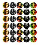 Bob Marley Reggae Cupcake Toppers Edible Wafer Paper BUY 2 GET 3RD FREE
