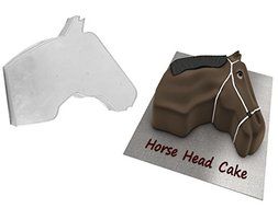 HORSE FACE SHAPED BIRTHDAY NOVELTY BAKING CAKE TIN PAN N5