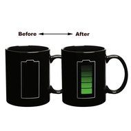 MuLuo Magic Battery Morph Porcelain Temperature Colour Changing Mug Cup N2
