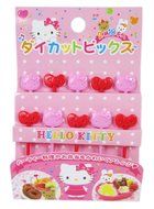 Sanrio Hello Kitty Plastic Fruit Food Picks 10pc #1478