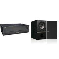 Harman Kardon HK 3770 2-Channel Stereo Receiver with a pair of KEF Q300B Bookshelf Loudspeakers - Black Ash