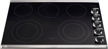 Frigidaire FGEC3067MS 30" Smooth Top Electric Cooktop, Black, Stainless Trim