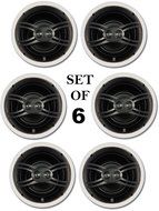 Yamaha In-Ceiling 3-Way 100 watts Natural Sound Custom Easy-to-install Speakers (Set of 6) with Dual Tweeters... N3