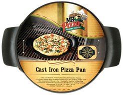Mr. Bar-B-Q 08230MP Br Cast Iron Pizza Pan