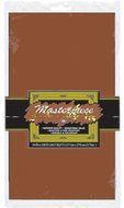 Masterpiece Plastic Round Tablecover (chocolate brown) Party Accessory (1 count) (1/Pkg)